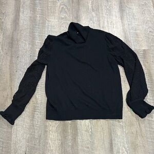 LOFT Black Cowl Neck Sweater